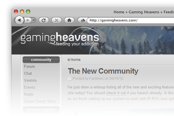Gaming Heavens Home Page